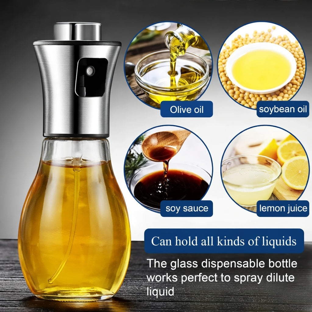 200ML Stainless Steel Olive Oil Sprayer Bottle