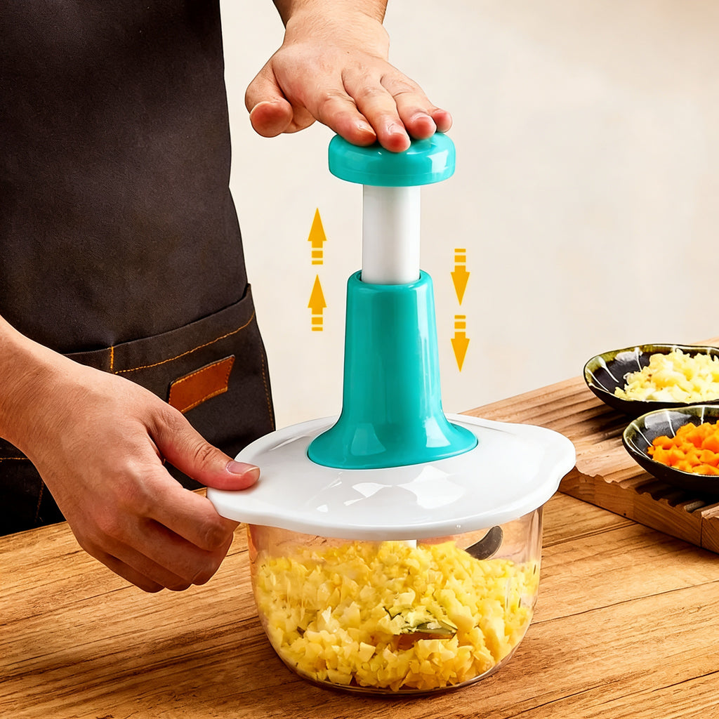 Manual Vegetable & Garlic Food Chopper