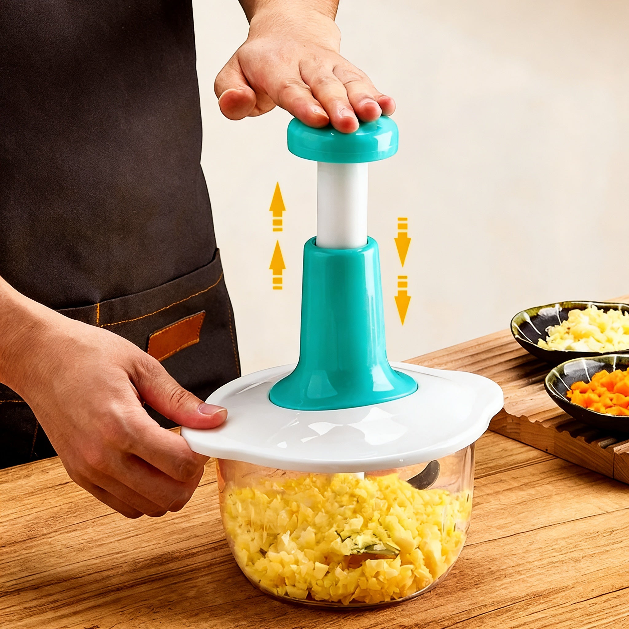 Manual Vegetable & Garlic Food Chopper