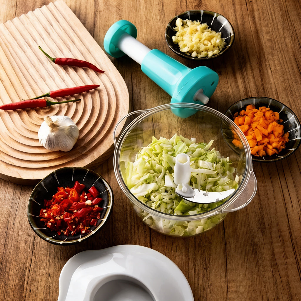 Manual Vegetable & Garlic Food Chopper