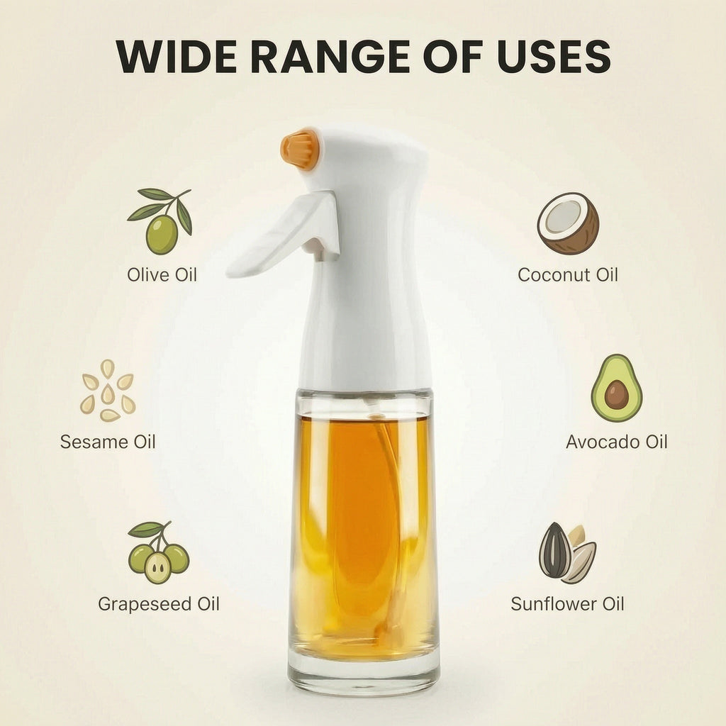 200ML Glass Oil Sprayer For Air Fryer & Cooking