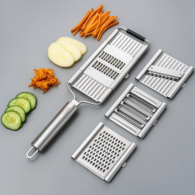 4-in-1 Stainless Steel Vegetable Slicer & Grater