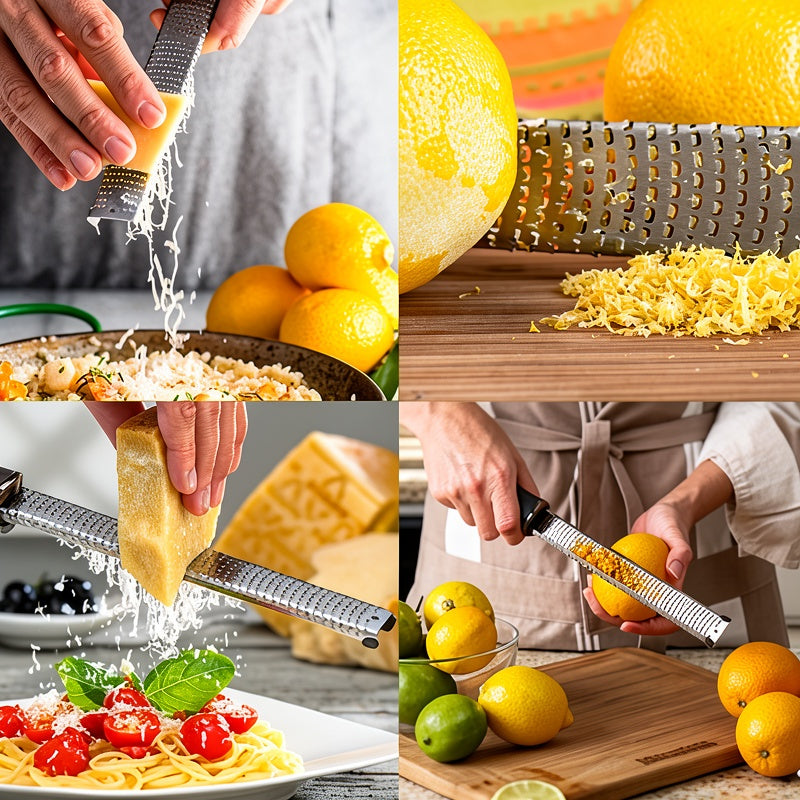 Stainless Steel Cheese Grater & Lemon Zester