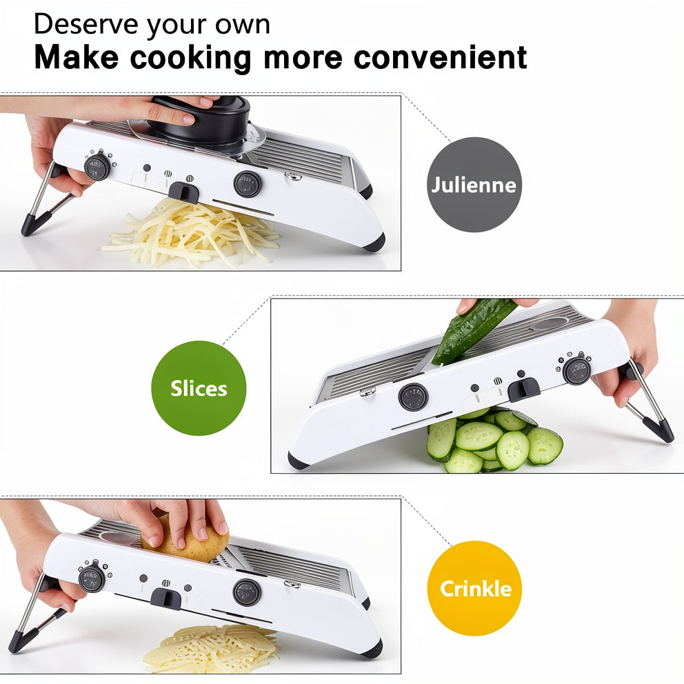 Adjustable Stainless Steel Mandoline Vegetable Slicer