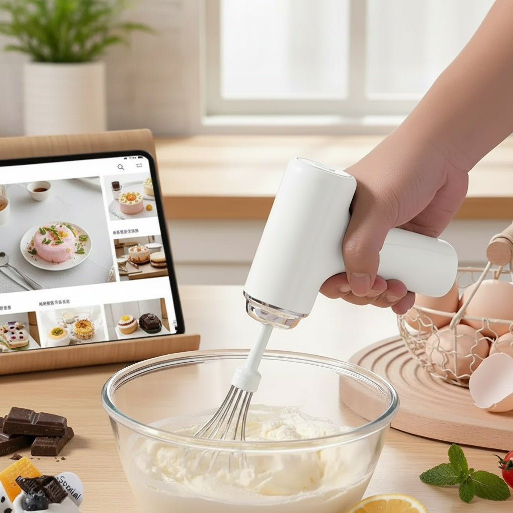 Wireless Electric Egg Beater Hand Mixer