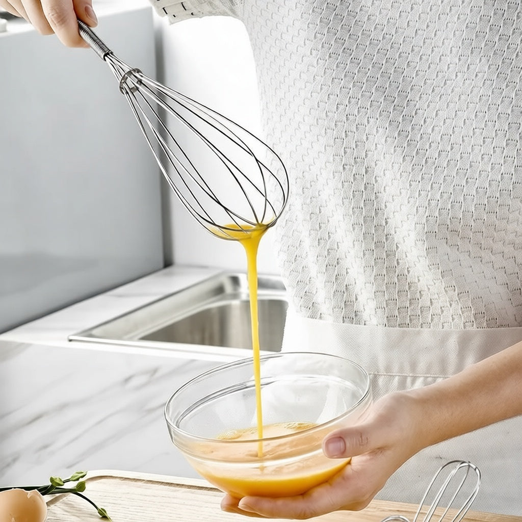 Rotary Manual Stainless Steel Egg Beater
