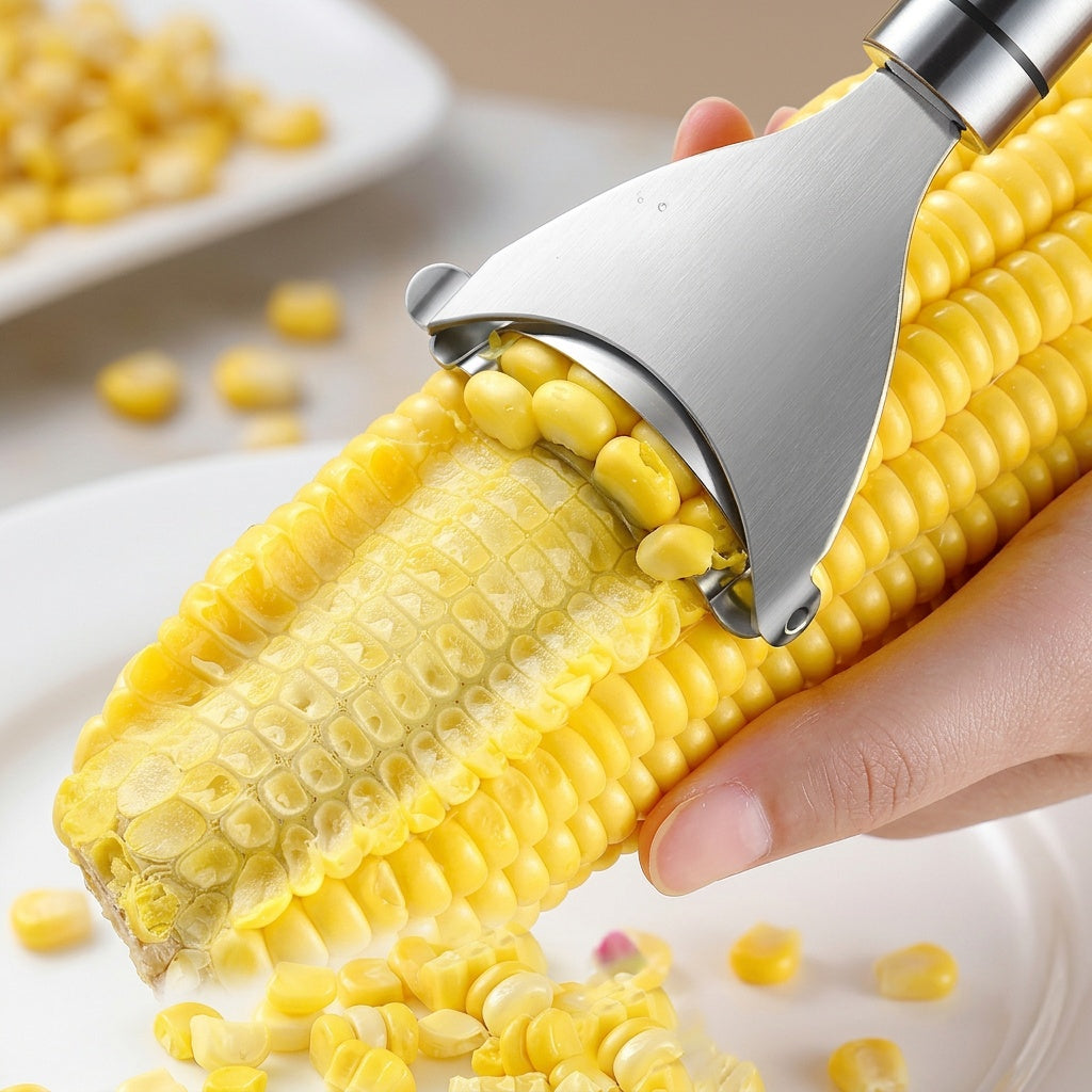 Stainless Steel Corn Stripper & Peeler Tool
