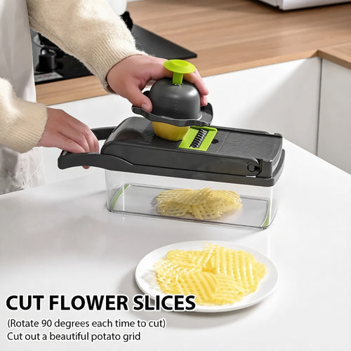 16-in-1 Multifunction Vegetable Chopper & Slicer