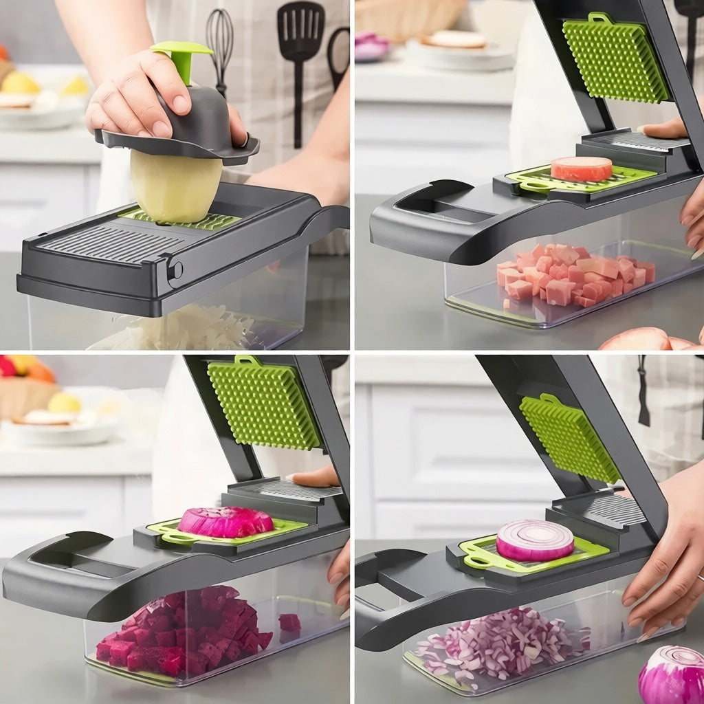 16-in-1 Multifunction Vegetable Chopper & Slicer